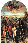 Giovanni Bellini Canvas Paintings - Baptism of Christ